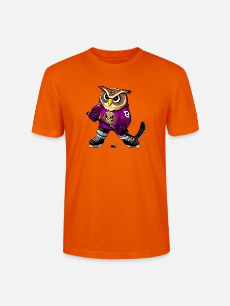 Eulen Eishockey - Stanley/Stella Unisex Bio-T-Shirt CRAFTER - Tieforange