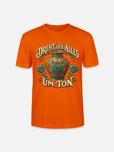 Dreht sich Alles um Ton - Stanley/Stella Unisex Bio-T-Shirt CRAFTER - Tieforange