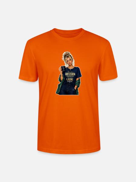 Aufstehenstimmung Morgenkick - Stanley/Stella Unisex Bio-T-Shirt CRAFTER - Tieforange