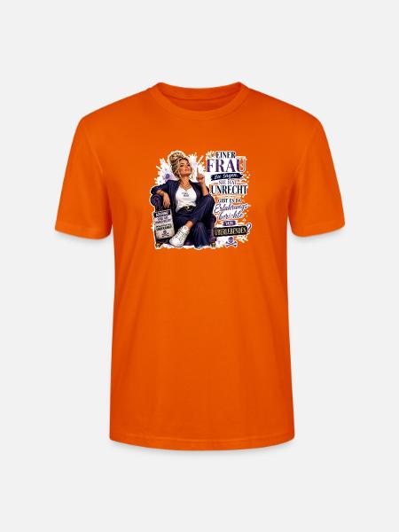 Frauensprache: Unrecht laut widersprechen - Stanley/Stella Unisex Bio-T-Shirt CRAFTER - Tieforange