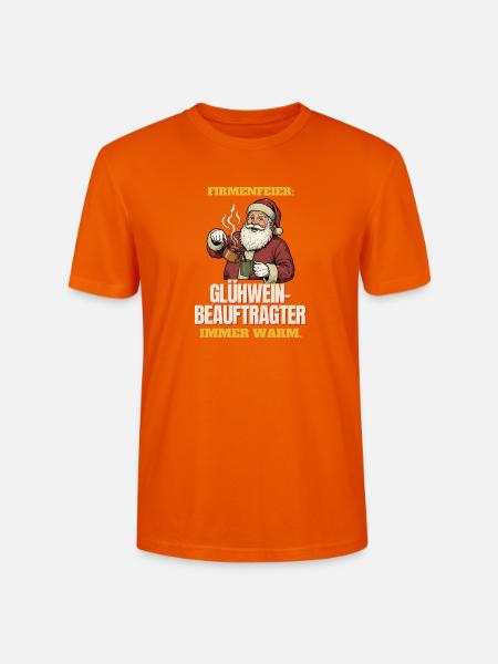 Firmenfeier: Glühwein-Beauftragter - Stanley/Stella Unisex Bio-T-Shirt CRAFTER - Tieforange