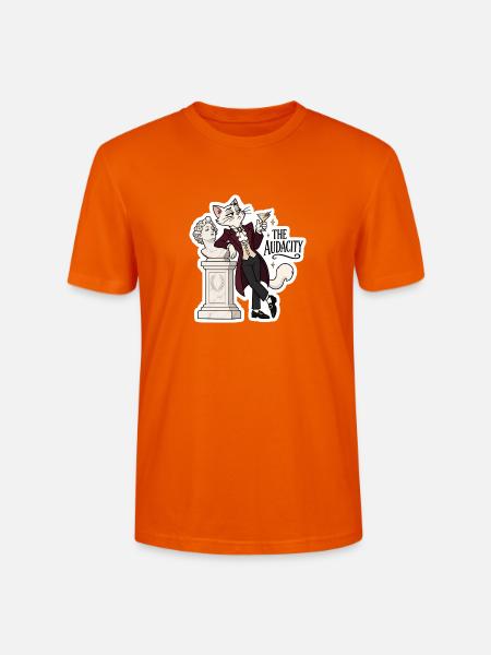 Katzenaristokrat: Die Kühnheit - Stanley/Stella Unisex Bio-T-Shirt CRAFTER - Tieforange