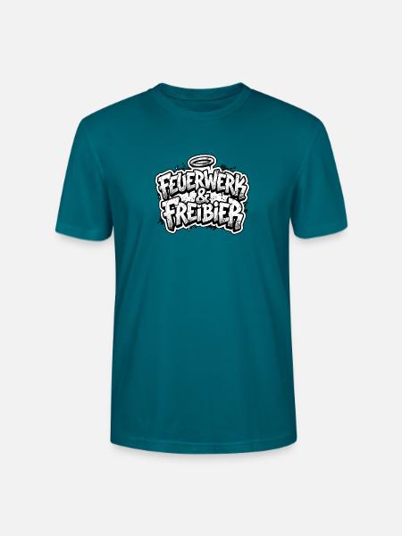 Feuerwerk und Freibier - Stanley/Stella Unisex Bio-T-Shirt CRAFTER - Ozeanblau