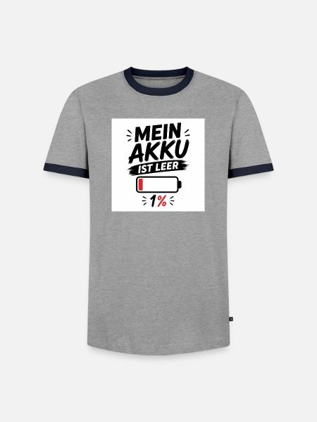 Modernes Design – Einzigartige Geschenkidee - Männer Kontrast-T-Shirt - Grau/Navy