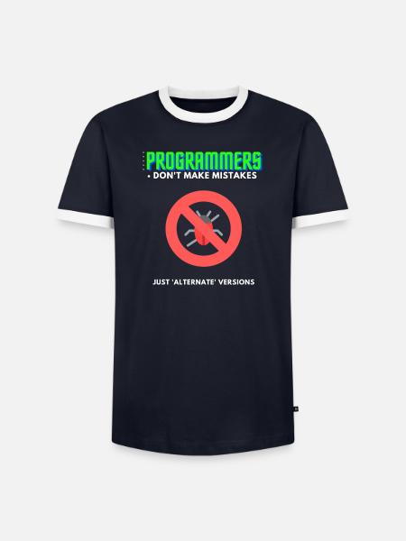 Programmierer Debugging T-Shirt Herren - Männer Kontrast-T-Shirt - Navy/Weiß