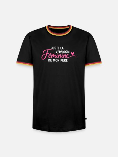Weibliche Version meines Vaters - Männer Kontrast-T-Shirt - Schwarz/Dreifarbig