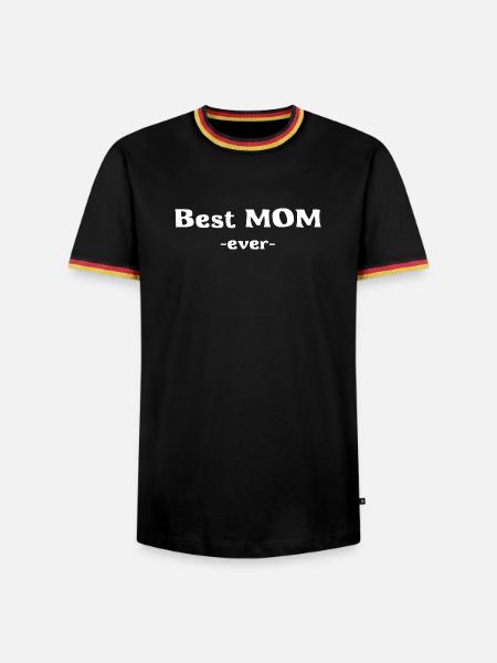 Beste Mama - Best MOM - Männer Kontrast-T-Shirt - Schwarz/Dreifarbig