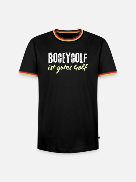 Bogeygolf ist gutes Golf - Männer Kontrast-T-Shirt - Schwarz/Dreifarbig
