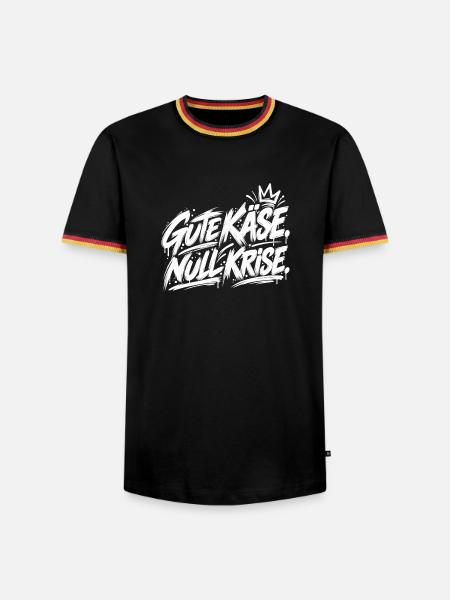 Graffiti Schriftzug Queen Kids - Männer Kontrast-T-Shirt - Schwarz/Dreifarbig