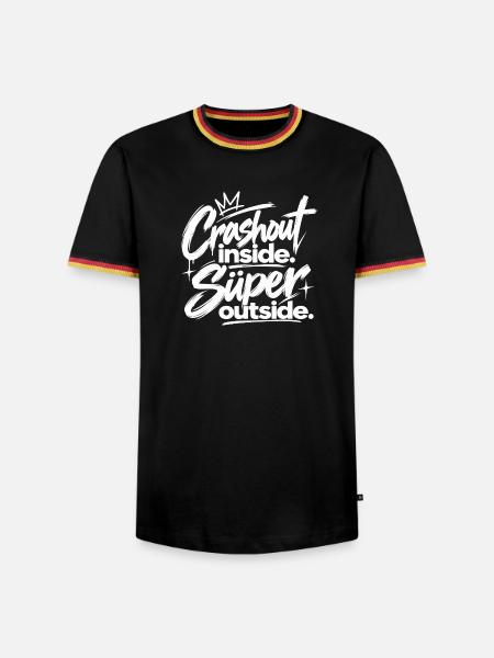 Urban Graffiti Script - Männer Kontrast-T-Shirt - Schwarz/Dreifarbig