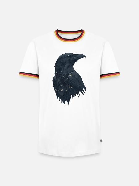 Raven - Men's Ringer Shirt - white/tricolour