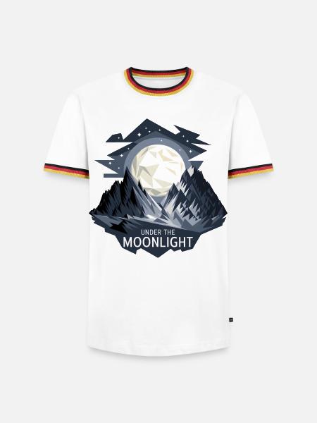 Under The Moonlight - Men's Ringer Shirt - white/tricolour
