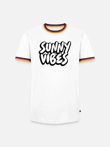 SUNNY VIBES - Men's Ringer Shirt - white/tricolour