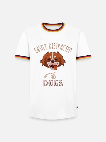 Easily Distracted By Dogs - Men's Ringer Shirt -