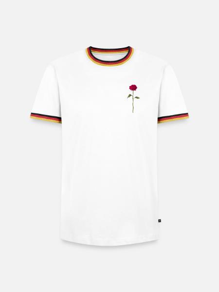Rose - Men's Ringer Shirt - white/tricolour