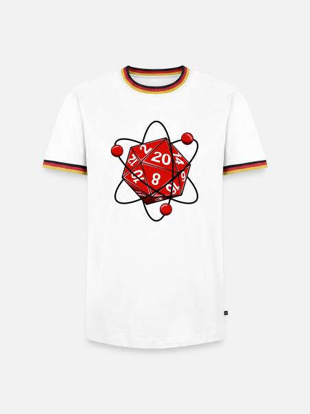 Würfel - Männer Kontrast-T-Shirt - 