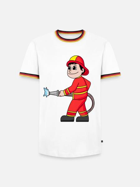 Feuerwehrmann - Männer Kontrast-T-Shirt -