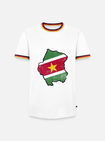 Herzlicher Surinamer Paramaribo - Männer Kontrast-T-Shirt -