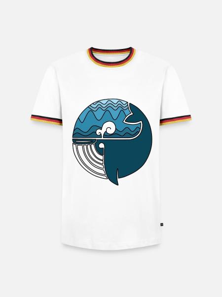 Faszinierender Walhai Ozeanbewohner - Männer Kontrast-T-Shirt -