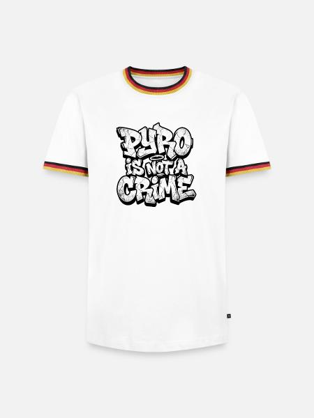 Pyro Is Not A Crime - Männer Kontrast-T-Shirt -