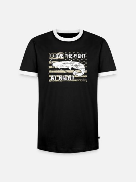 Poisson-chat - T-shirt contrasté Homme - noir/blanc