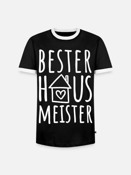 Bester Hausmeister - Männer Kontrast-T-Shirt - Schwarz/Weiß