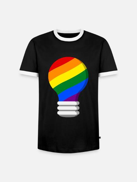 Gay Pride - Men's Ringer Shirt - black/white