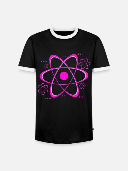Physiker - Männer Kontrast-T-Shirt - Schwarz/Weiß