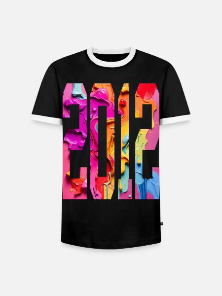 BUNT 14TH BIRTHDAY 2012 - Men's Ringer Shirt - black/white