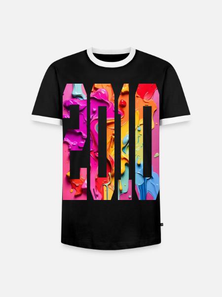 BUNT 16E ANNIVERSAIRE 2010 - T-shirt contrasté Homme - noir/blanc