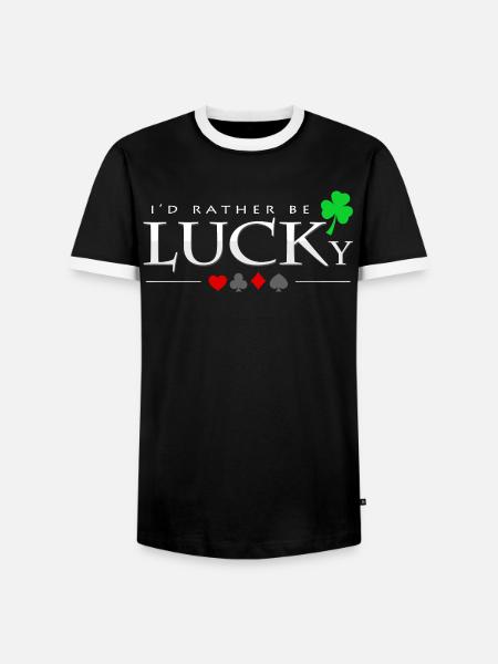 Poker - Männer Kontrast-T-Shirt - Schwarz/Weiß