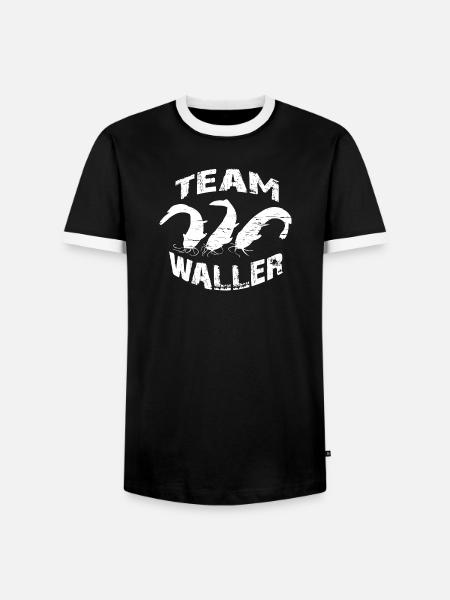 Welsangler - Sportfischer - Männer Kontrast-T-Shirt - Schwarz/Weiß