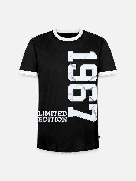 59TH BIRTHDAY LIMITED EDITION 1967 - Men's Ringer Shirt - black/white