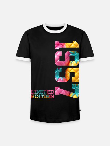 69E ANNIVERSAIRE ÉDITION LIMITÉE 1957 - T-shirt contrasté Homme - noir/blanc