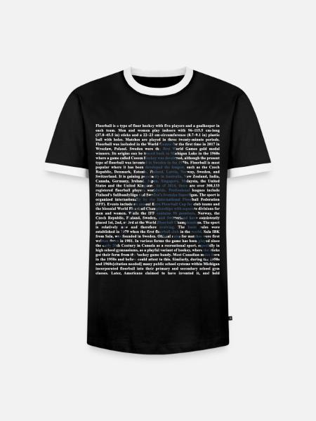 Blitzschneller Unihockey Torhüter - Männer Kontrast-T-Shirt - Schwarz/Weiß