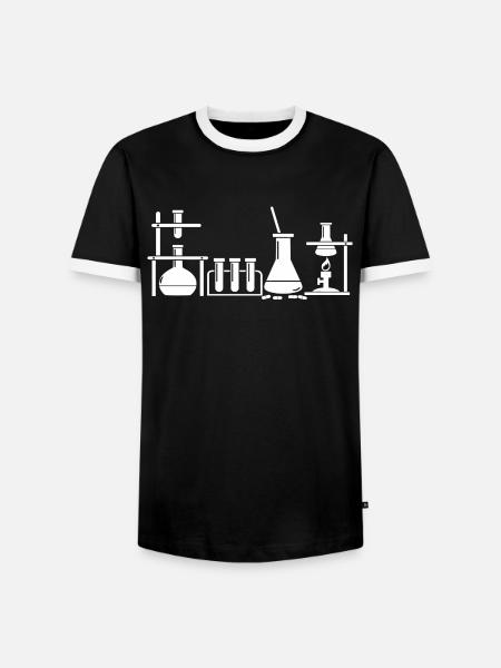 Chemiker - Männer Kontrast-T-Shirt - Schwarz/Weiß