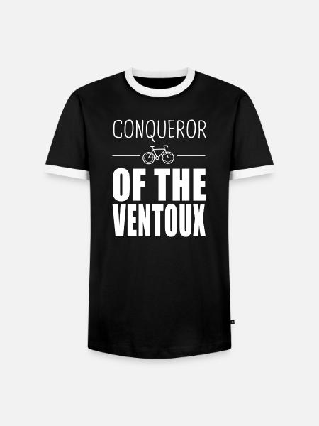 Eroberer des Ventoux - Männer Kontrast-T-Shirt - Schwarz/Weiß