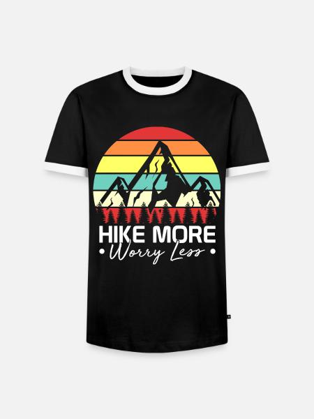 Wandern Wanderung Wanderurlaub Wanderausflug - Männer Kontrast-T-Shirt - Schwarz/Weiß