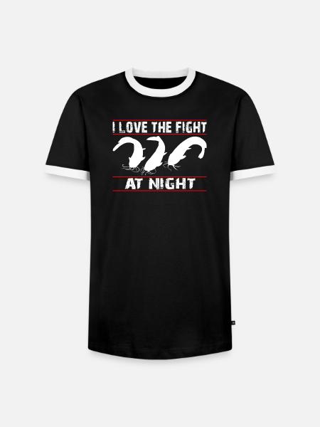 Ich fische Wels - Welsangler - Männer Kontrast-T-Shirt - Schwarz/Weiß