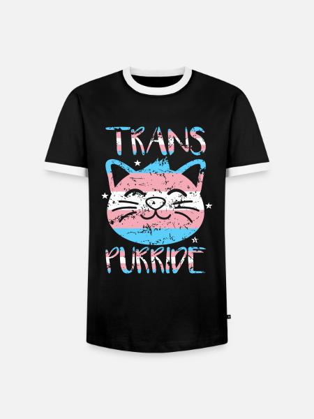 Transgender Geschenk - Männer Kontrast-T-Shirt - Schwarz/Weiß
