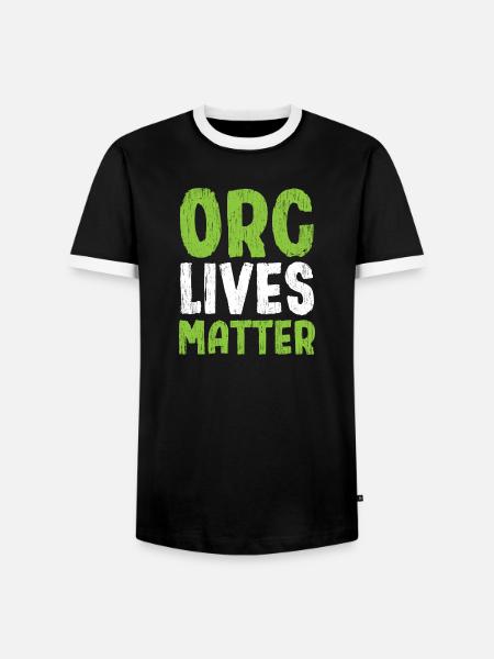 Orc Lives Matter - Männer Kontrast-T-Shirt - Schwarz/Weiß