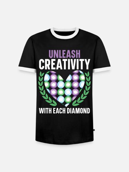 Diamantmalerei Handwerkszeug Diamantmaler - Männer Kontrast-T-Shirt - Schwarz/Weiß