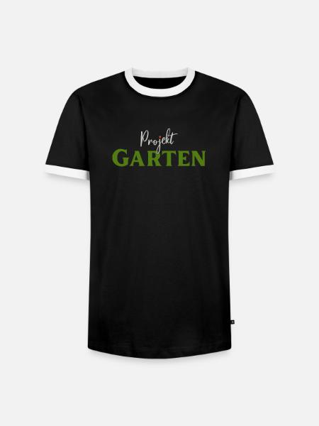 Projekt Garten Gärtnerin Gärtner - Männer Kontrast-T-Shirt - Schwarz/Weiß