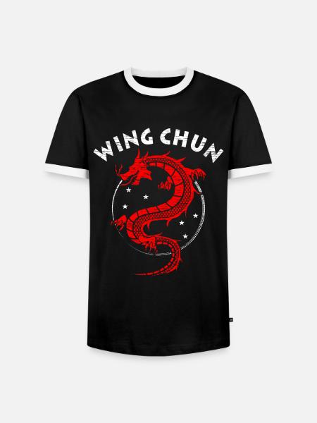 Wing Chun Geschenk - Männer Kontrast-T-Shirt - Schwarz/Weiß