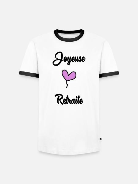 RETIREMENT. RETIREMENT. RETIRED. RETIREMENT - Men's Ringer Shirt - white/black