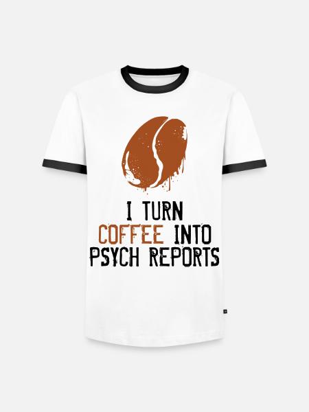 psychologist - Men's Ringer Shirt - white/black