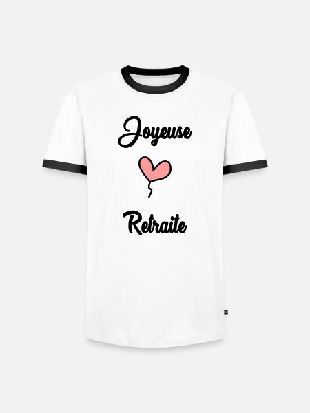 RETIREMENT. RETIREMENT. RETIRED - Men's Ringer Shirt - white/black