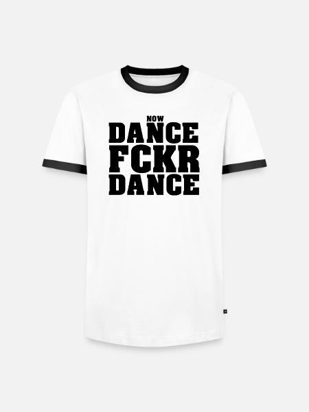 Danse Fckr Danse - T-shirt contrasté Homme - blanc/noir