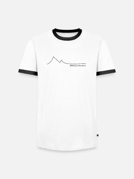 Mountain Lover - Männer Kontrast-T-Shirt - Weiß/Schwarz