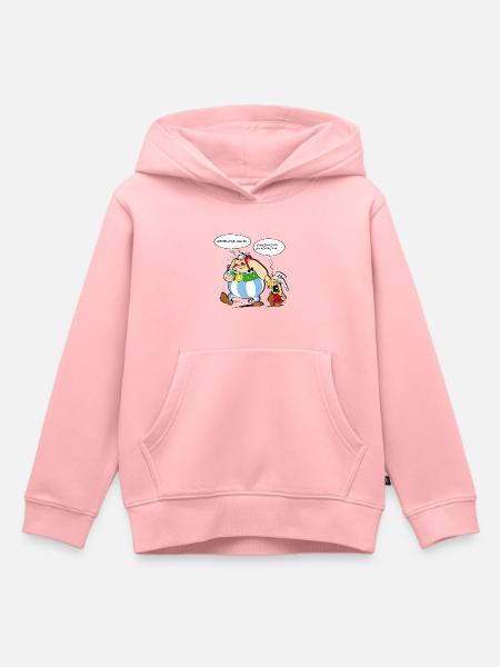 Asterix & Obelix Boudeur - Sweat Premium à capuche enfant bio - rose